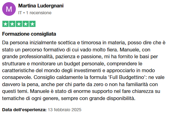 Budgettino Estivo 5° Edizione, Percorso Coaching su Finanza Personale e Budgeting