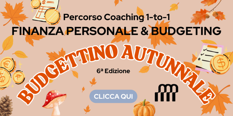 budgettino percorso finanza personale budgeting manuele martino autunnale